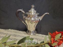 Pairpoint Antique 4pc Quadruple Silver Plate Coffee Or Tea Pot Set # 378