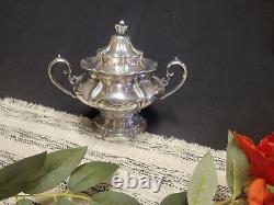 Pairpoint Antique 4pc Quadruple Silver Plate Coffee Or Tea Pot Set # 378