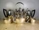 Pierced Marples Wingfield Wilkins Silver Plate Tea Coffee Set + Spirit Kettle