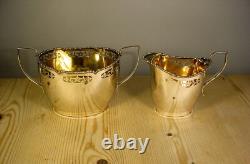Pierced Marples Wingfield Wilkins Silver Plate Tea Coffee Set + Spirit Kettle