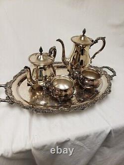 Poole Bristol 110 Silverplate Coffee/tea Set 5 Piece Beautiful