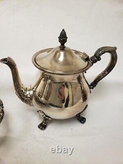 Poole Bristol 110 Silverplate Coffee/tea Set 5 Piece Beautiful