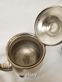 Poole Bristol 110 Silverplate Coffee/tea Set 5 Piece Beautiful