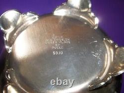 Poole Silver Plate Coffee/Tea Set #5000 Tray Pots Sugar Creamer EPCA Old English