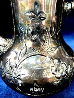 Providence Silver Plate Tea Coffee Pot, Creamer & 2 Sugar Bowls (4 Pcs)