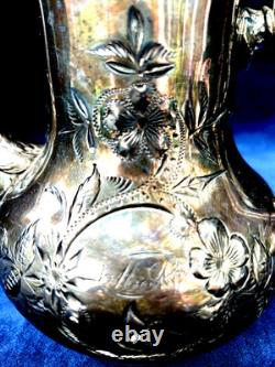 Providence Silver Plate Tea Coffee Pot, Creamer & 2 Sugar Bowls (4 Pcs)