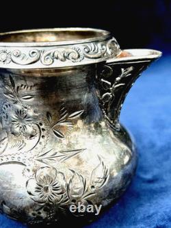 Providence Silver Plate Tea Coffee Pot, Creamer & 2 Sugar Bowls (4 Pcs)