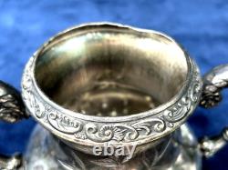 Providence Silver Plate Tea Coffee Pot, Creamer & 2 Sugar Bowls (4 Pcs)