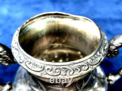 Providence Silver Plate Tea Coffee Pot, Creamer & 2 Sugar Bowls (4 Pcs)
