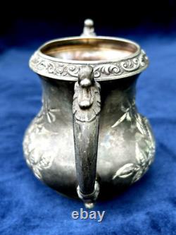 Providence Silver Plate Tea Coffee Pot, Creamer & 2 Sugar Bowls (4 Pcs)