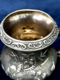 Providence Silver Plate Tea Coffee Pot, Creamer & 2 Sugar Bowls (4 Pcs)