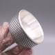 Pure 999 Fine Silver Tea Cup Weave Pattern Small Bowl Water Cup Tea Sets 64mmw