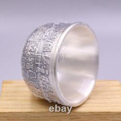 Pure Silver 999 Double-layer Insulation Master Drink Cup Small Tea Bowl 40ML
