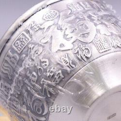 Pure Silver 999 Double-layer Insulation Master Drink Cup Small Tea Bowl 40ML