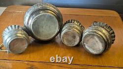 Quadruple Silver Plate Antique 4 Piece Tea Set circa 1893-1899 by Aurora MFG Co
