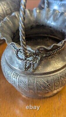 Quadruple Silver Plate Antique 4 Piece Tea Set circa 1893-1899 by Aurora MFG Co