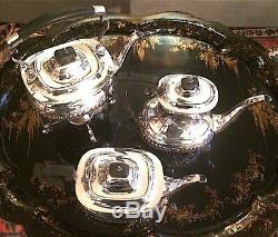 Queen Ann English Silver Plate Tea/Coffee set