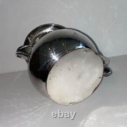 RARE Antique Hammered Silver Plate Barker Ellis George II 1752 Farthing Tea Pot