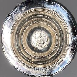 RARE Antique Hammered Silver Plate Barker Ellis George II 1752 Farthing Tea Pot