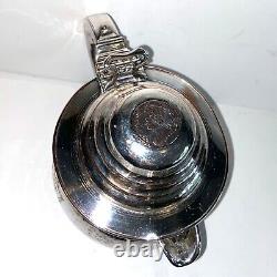 RARE Antique Hammered Silver Plate Barker Ellis George II 1752 Farthing Tea Pot