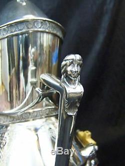 RARE CLASSICAL REVIVAL AMERICAN SILVER CIRCA 1800's SAMOVAR TEA WATER URN SERVER