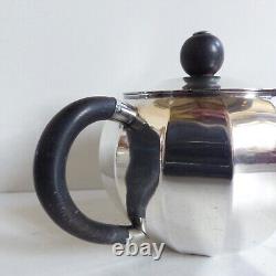 RARE & SUPERB CHRISTOFLE ART DECO SILVER PLATED TEA COFFEE SET 4 PIECES 1930's