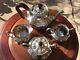 Rare The Barbour Silver Co Nickel Silver Vintage 4 Piece Tea Set Stamped #4009