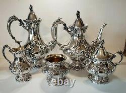 REED AND BARTON King Francis Tea & Coffee Set 5 Pieces Silverplate