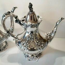 REED AND BARTON King Francis Tea & Coffee Set 5 Pieces Silverplate