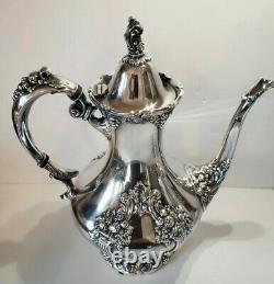 REED AND BARTON King Francis Tea & Coffee Set 5 Pieces Silverplate