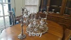 REED & BARTON SILVERPLATE complete TEA/COFFEE SERVICE, RARE Numbered 17950