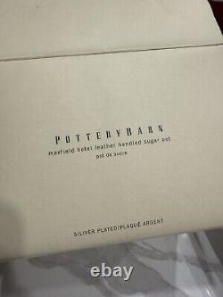 Ralph Lauren Pottery Barn Maxfield Hotel Coffee & Tea Set Silver Plate 6 Pcs Set
