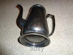 Rare 1940's Birmingham Country Club golf large coffee tea pot silver plate BCC m