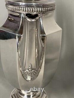 Rare 19th Century Christofle Silver-Plated 5-Piece Tea Set with Ornate Tray