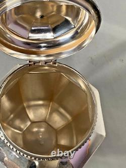 Rare 19th Century Christofle Silver-Plated 5-Piece Tea Set with Ornate Tray