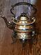 Rare Atq Victorian Benetfink & Co Cheapside London Tilting Tea Pot With Burner