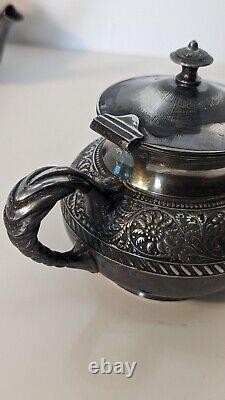 Rare Antique Meridian B Assyrian Head Coffee and Tea Set