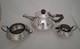Rare Art Deco Silverplate Coffee Tea Set Harrison Fisher & Company Sheffield