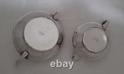 Rare Art Deco Silverplate Coffee Tea Set Harrison Fisher & Company Sheffield