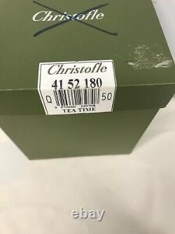 Rare Christofle Silverplate Tea Time Art Deco Individual Tea Pot New! Mib