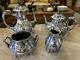 Rare Crown Mark Silver Plated Marked 541 Coffee & Tea Set Of 4 Pcs