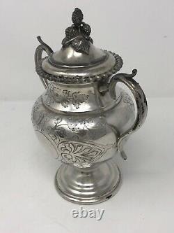 Rare Large Barker Ellis Silver Plate Complete Tea Coffee 6 piece Set III 1930s