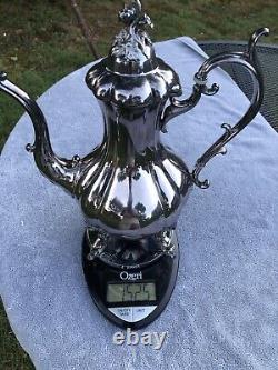 Rare Reed and Barton 1795 Winthrop 6 pc Tea Set Silver Plate Circa 1950s Vintage