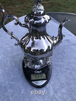 Rare Reed and Barton 1795 Winthrop 6 pc Tea Set Silver Plate Circa 1950s Vintage