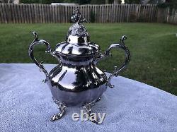 Rare Reed and Barton 1795 Winthrop 6 pc Tea Set Silver Plate Circa 1950s Vintage