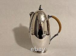Rare Silver Tea Set Coffee Set with Tray by Rogers Flair 1956 Mid-Century Modern