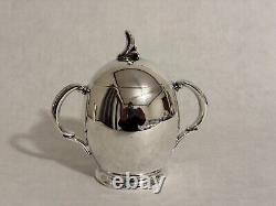 Rare Silver Tea Set Coffee Set with Tray by Rogers Flair 1956 Mid-Century Modern