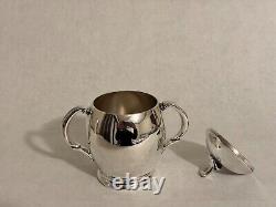 Rare Silver Tea Set Coffee Set with Tray by Rogers Flair 1956 Mid-Century Modern