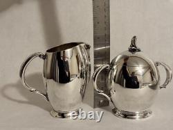 Rare Silver Tea Set Coffee Set with Tray by Rogers Flair 1956 Mid-Century Modern