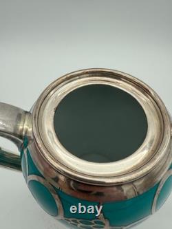 Rare Stunning Rosenthal 1920-30s Silver Overlay Art Deco Tea Service Set